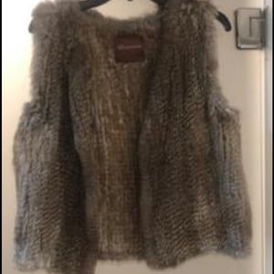 525 America Brown Fur Vest